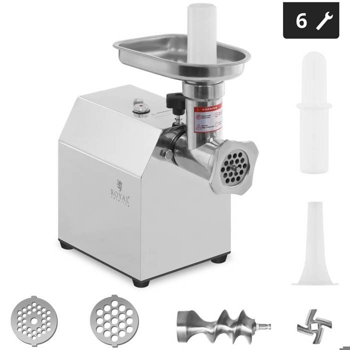 Royal Catering Tritacarne elettrico professionale - 220 kg/h - EXPERT