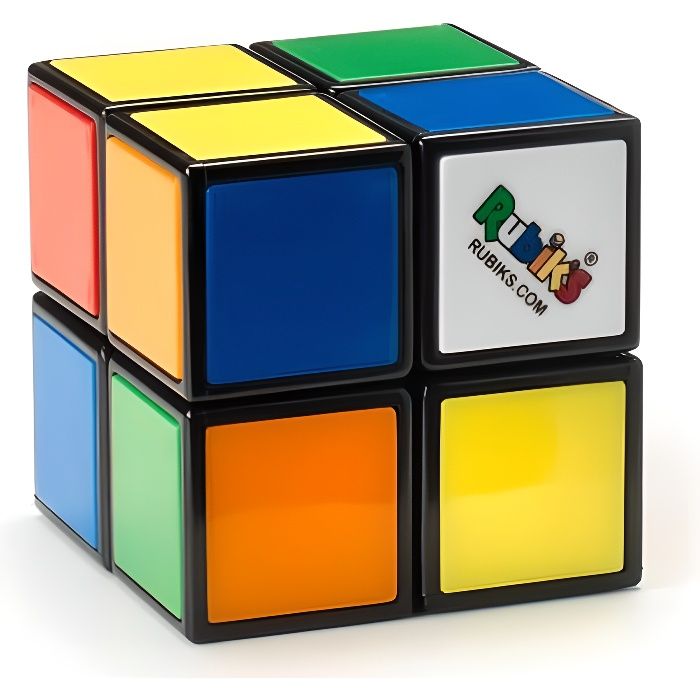 rubik's - rubik's cube 2x2 - puzzle cube avec pavés colorés - aide à la mémoire musculaire