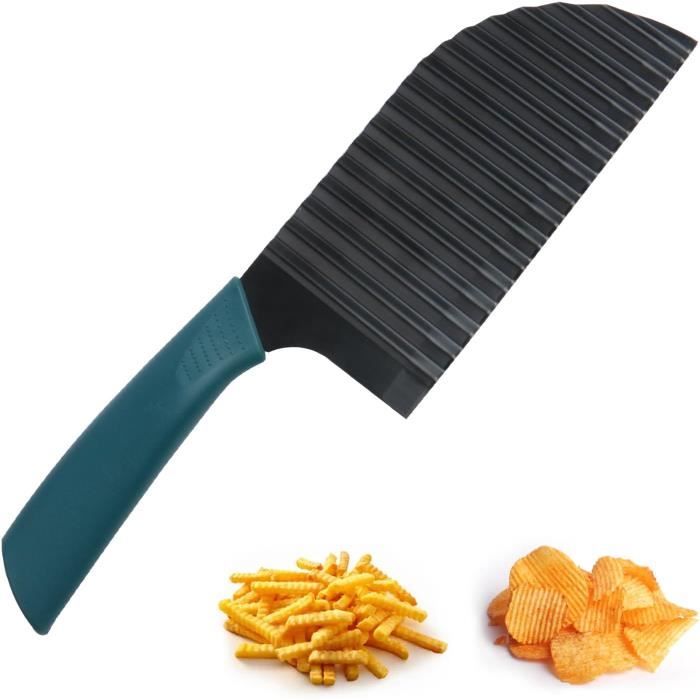 Redamancy Coupe Pomme de Terre et Légumes - Couteau Ondulé à Frites en