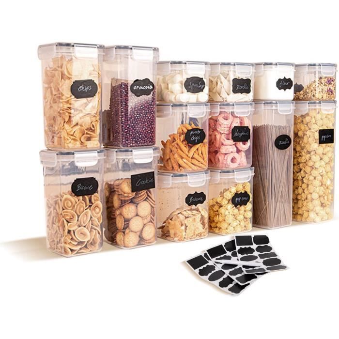 Ensemble De 3 Pots Avec Couvercle Pour La Maison, Organiseurs De Rangement Cuisine Et Conteneur