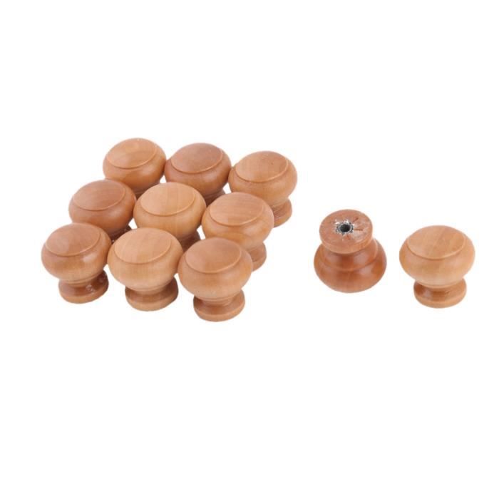Poignées De Tiroir En Bois – Marron Foncé – 27x25mm – Lot De 15 – Uxcell