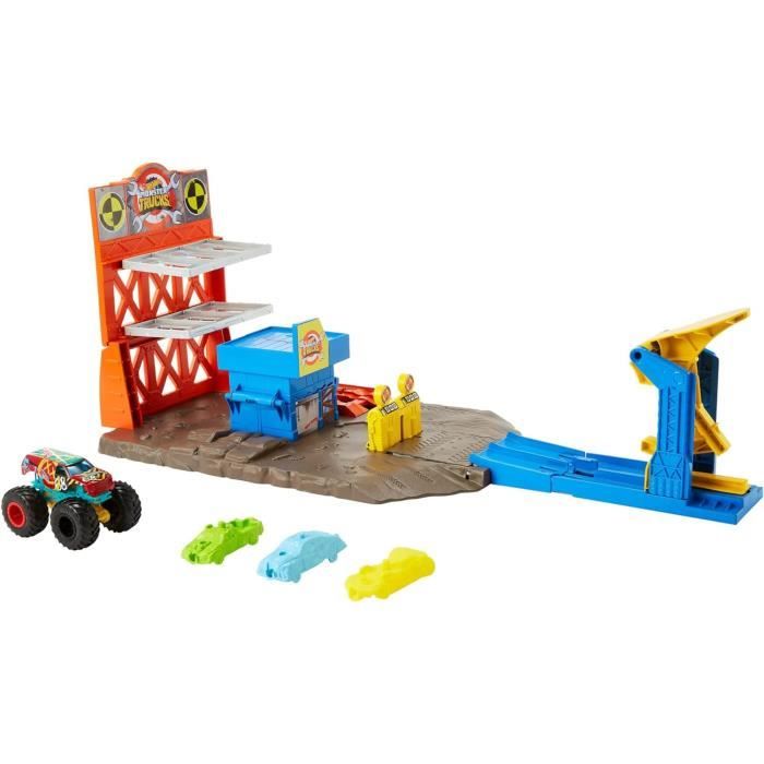 Hot Wheels Coffret Looping Infernal 70 Cm – Lanceur à Levier, Courses Et Crashs – Dès 5 Ans (HCB00)