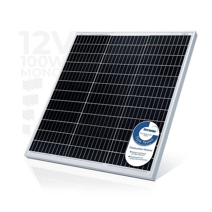 Panneau Solaire Monocristallin Photovoltaïque 50/100/130/150/165W