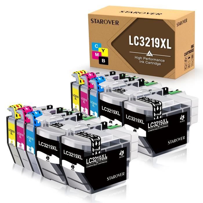 SMARTOMI - 4 Cartouches d'encre compatibles avec modèles Brother LC3217 LC3219XL pour