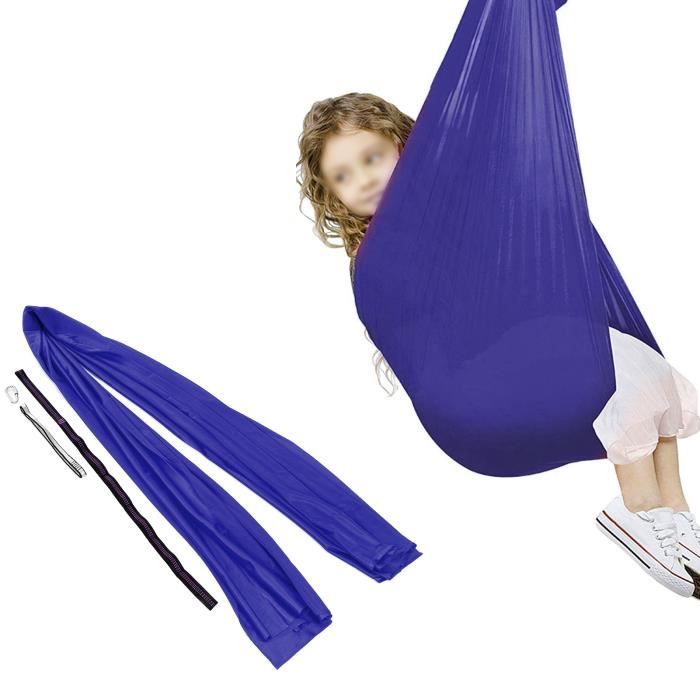 Colorbaby Balançoire Réglable Bleue – Cordes 173 Cm, Siège 36 Cm, Poids Max 70 Kg – À Fixer Sur Arbre Ou Plafond