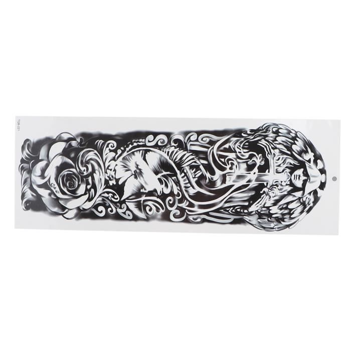 DUOER 1pc Respirant Protection UV Tattoo 3D Bras Manches Manchettes de Protection Solaire à vélo Couvre Manches de Refroidissement d'été à séchage