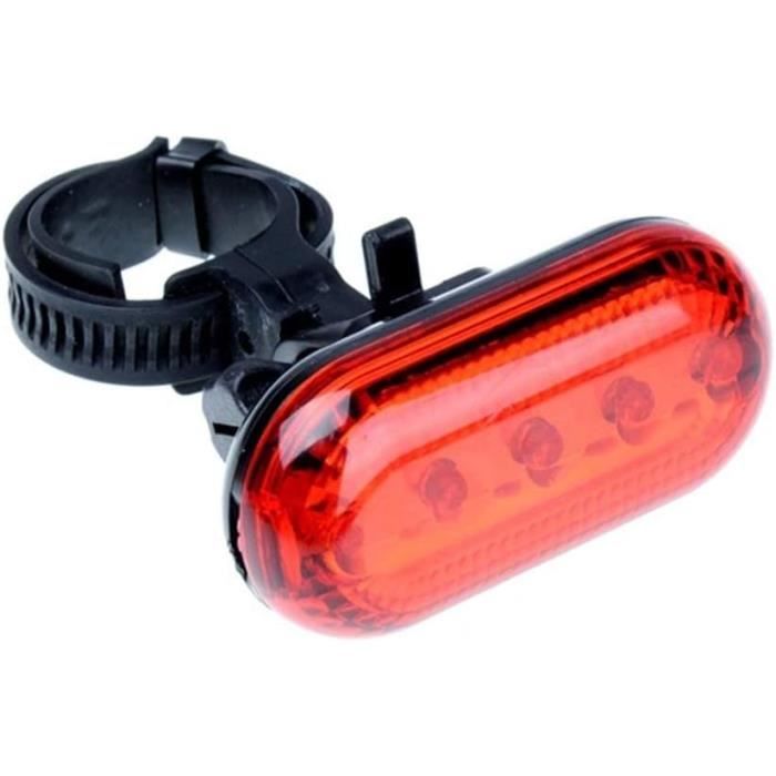 Lot De 4 Feux LED Pour Vélo – Avant Et Arrière, 3 Modes, étanche – Clipsables, Pour Casque, Sac, Ceinture – Rouge, Vert, Bleu