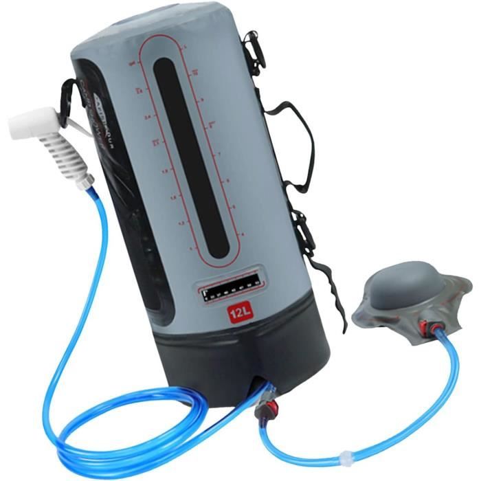 Sac De Douche Solaire 20L Pour Camping - Chauffe Rapide, Avec Pommeau Et Tuyau