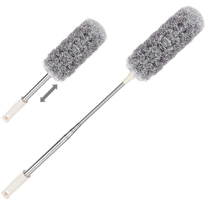 Plumeau Télescopique Rétractable 250cm - Nettoyeur Poussière Microfibre Lavable - Brosse Flexible Pour Meubles, Voiture Et Coins Difficiles