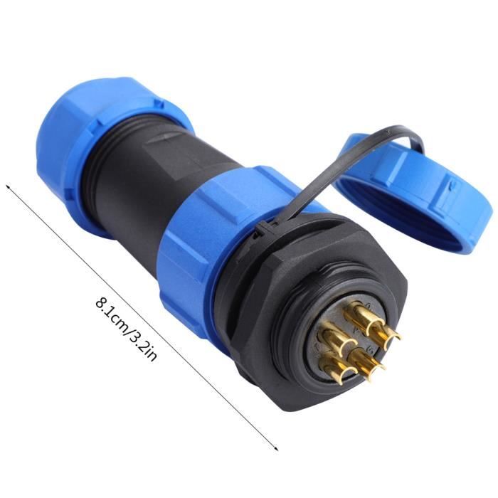 Paire De Connecteurs Aviation étanches SD20-5 - 5 Broches IP68 - Uxcell - Neuf