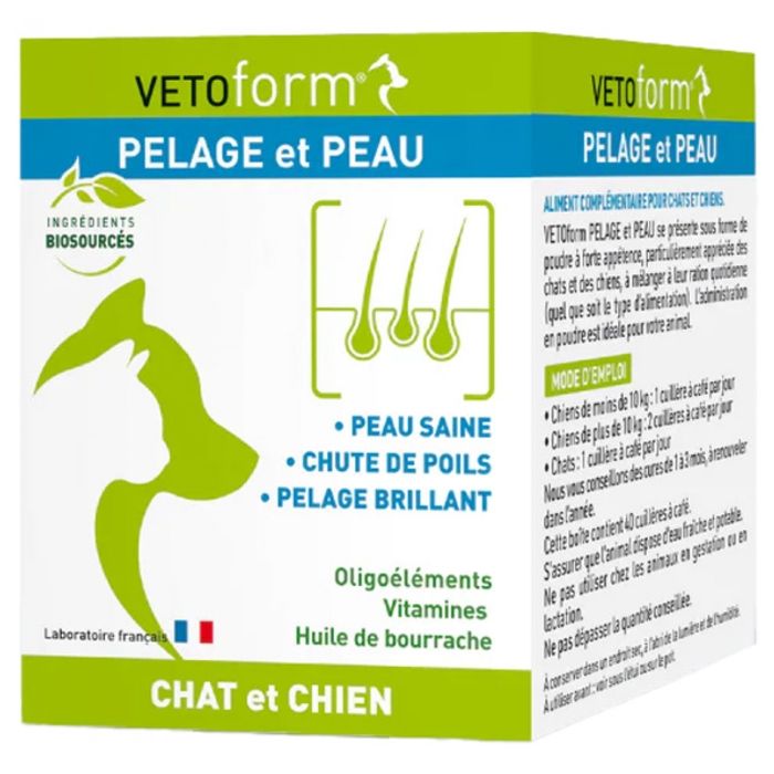 Comparer les prix de Vetoform Pelage et Peau Chien Chat 100g