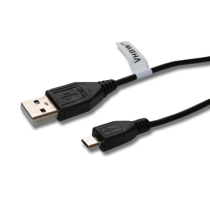 vhbw Câble USB compatible avec ALCATEL One Touch Chat OT-606, Microsoft XBOX One, Sony Playstation 4 etc...