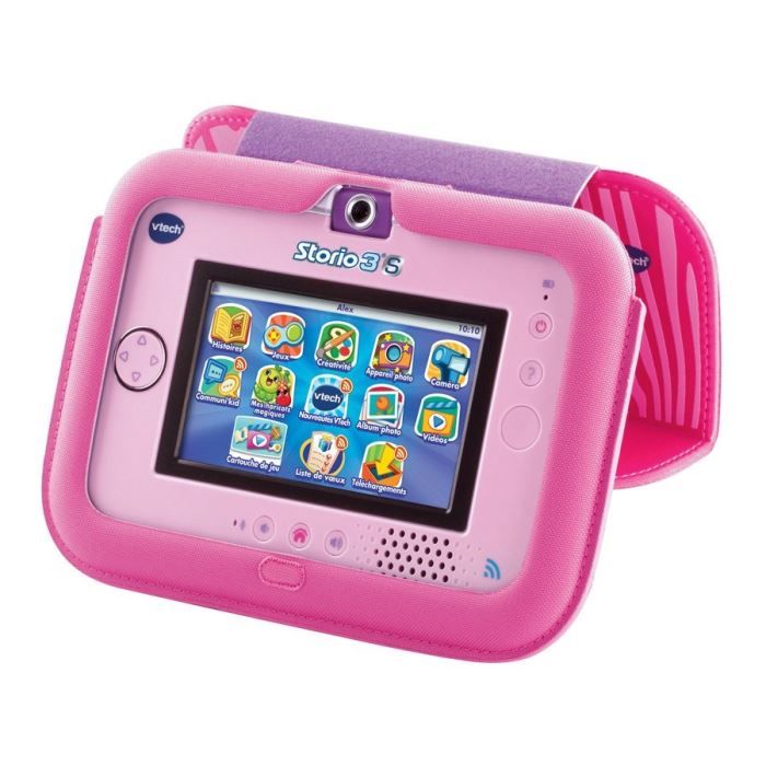 VTech - Storio, Étui à Rabat Rose pour Tablette Enfants