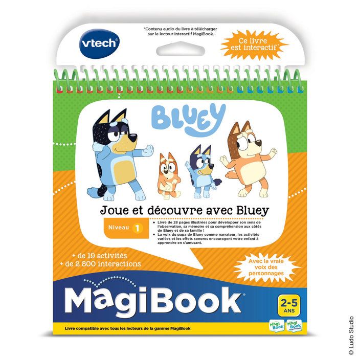 VTECH MAGIBOOK JOUE ET DECOUVRE AVEC BLUEY