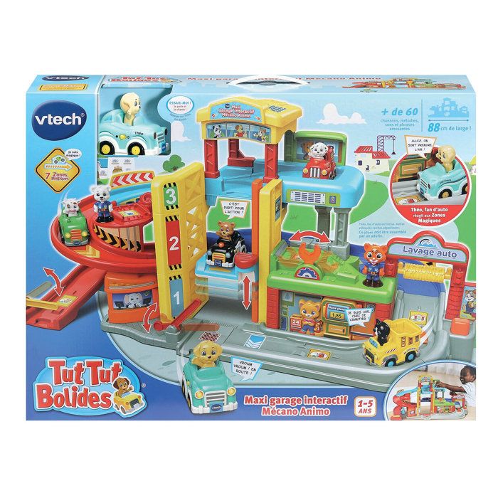 Vtech TUT TUT BOLIDES - MAXI GARAGE INTERACTIF MÉCANO ANIMO (+THÉO FAN DAUTO)