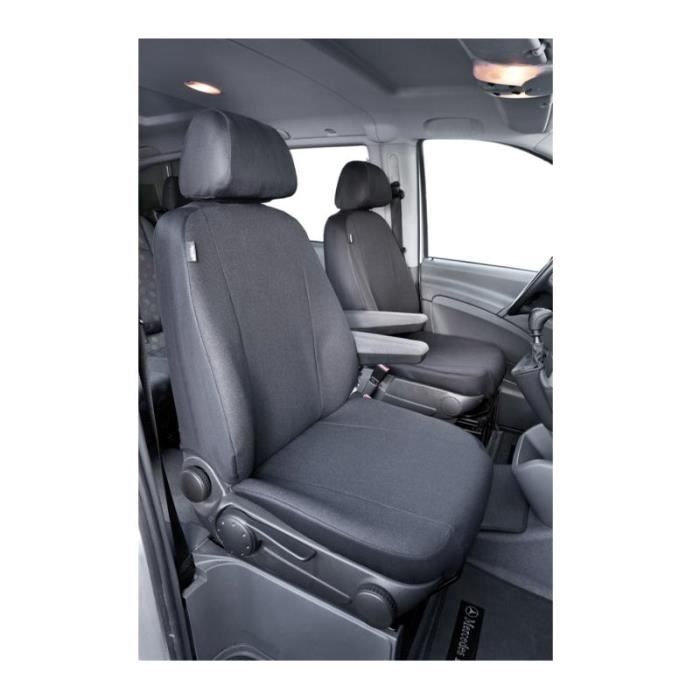 Housses De Siège Simili Cuir Pour Mercedes-Benz Vito (2014-2019) - Jeu Complet Sièges Avant Et Banquette, Compatible Airbags - 11