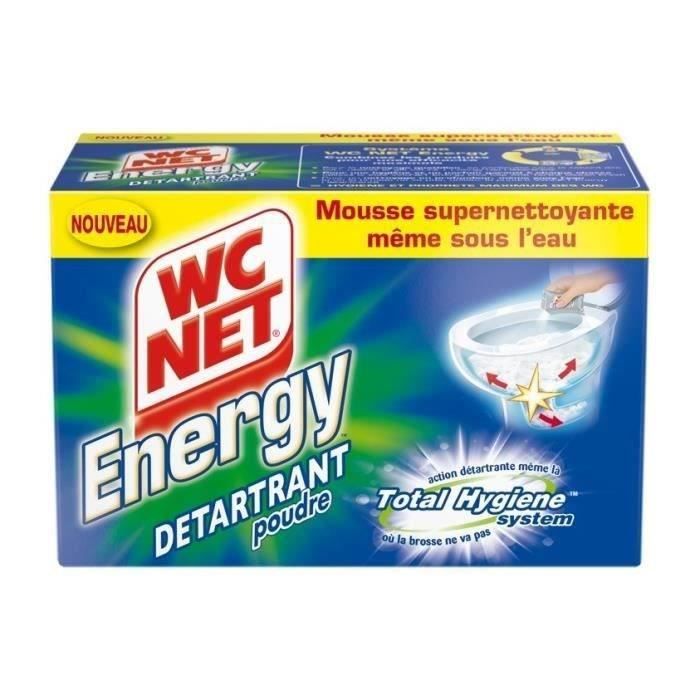 WC NET 6 sachets Poudre Détartrante Energy Total Hygiene System - 60 g
