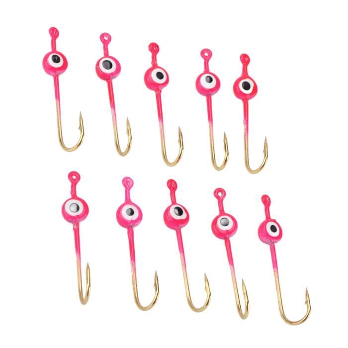 Kit De Têtes Plombées Avec Crochets – 25 Pièces, 7 Poids (2g à 10g), Acier Carbone, Boîte De Rangement – Pour Pêche Carnassiers