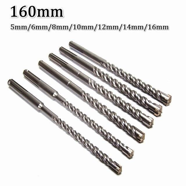 Foret à Béton En Tungstène YG6 – 6,35 Mm, Lot De 10 Pour Perforateur Ordinaire
