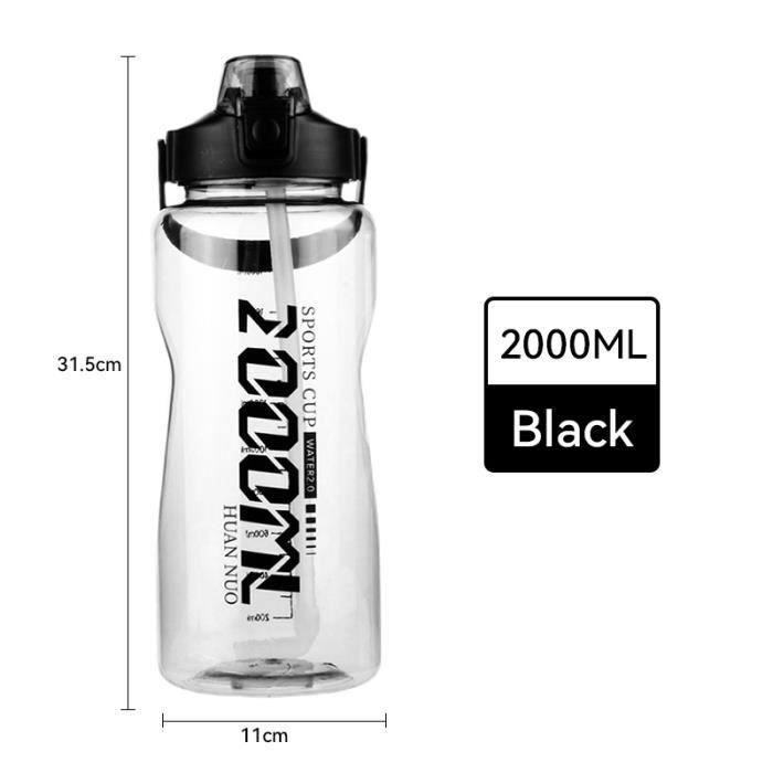 Mysee Gourde Sport Sans BPA 650ml - Kit De Démarrage Avec Dosette Arôme Fruité - Bouteille D'Eau Parfumée 0 Sucre 0 Calorie Noir