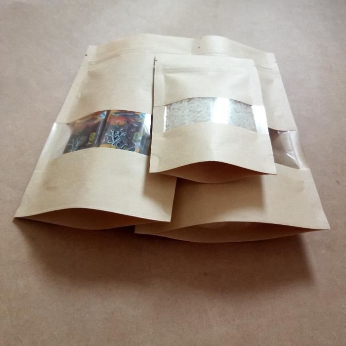 Mophorn Lot De 50sacs En Papier Kraft Avec Poignées