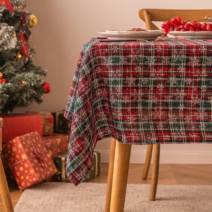 KEVKUS Nappe de Table en Toile Cirée Noël 01334-01 X-Mas Or