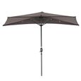 Angel Living 270cm Demi-parasol Pour Balcon ou Jardin,Plage,IP50+ (Gris)-1