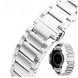 Acier inoxydable Métal Bracelet de montre 22mm Bracelet de montre pour Huawei Watch GT 2 46mm, ARGENT-1