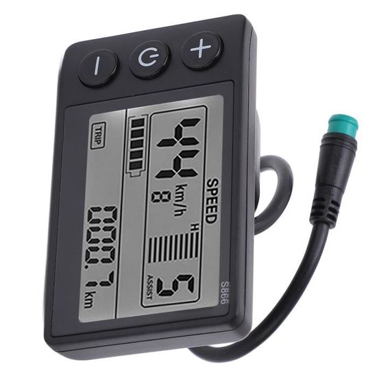 Écran De Contrôle LCD S866 Pour Vélo électrique, Compatible 24V 36V 48V, Panneau De Commande Multifonction D8L6