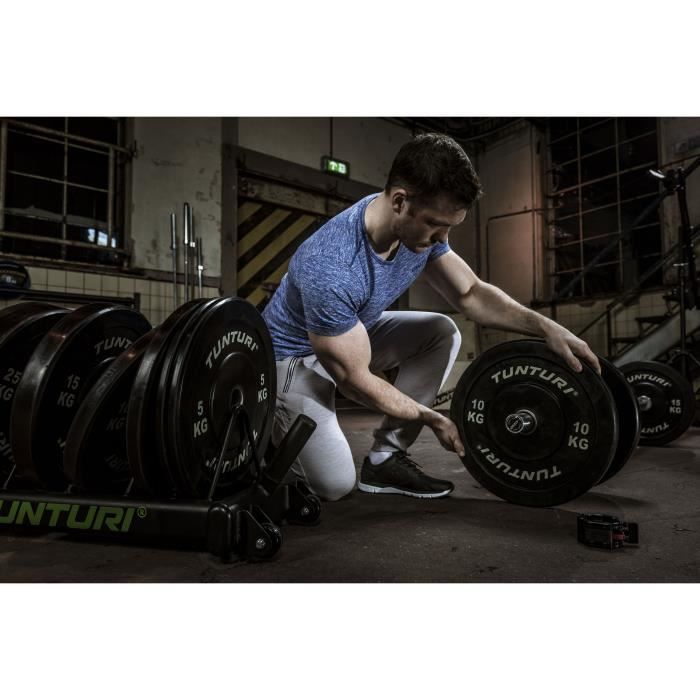 Disques De Musculation Tunturi – Compatibles Barre 30 Mm, Enduit Résistant, Perso