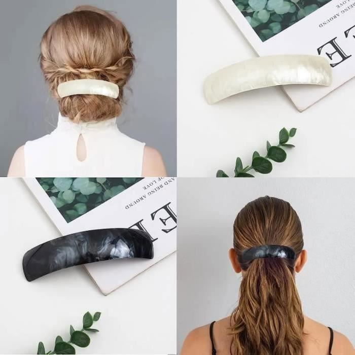 Bijoux De Cheveux Pour Femme Barrettes Cheveux Vintage Françaises - 2 Modèles Strass & Perles (Mariage/soirée) Bijoux Cheveux Mariage