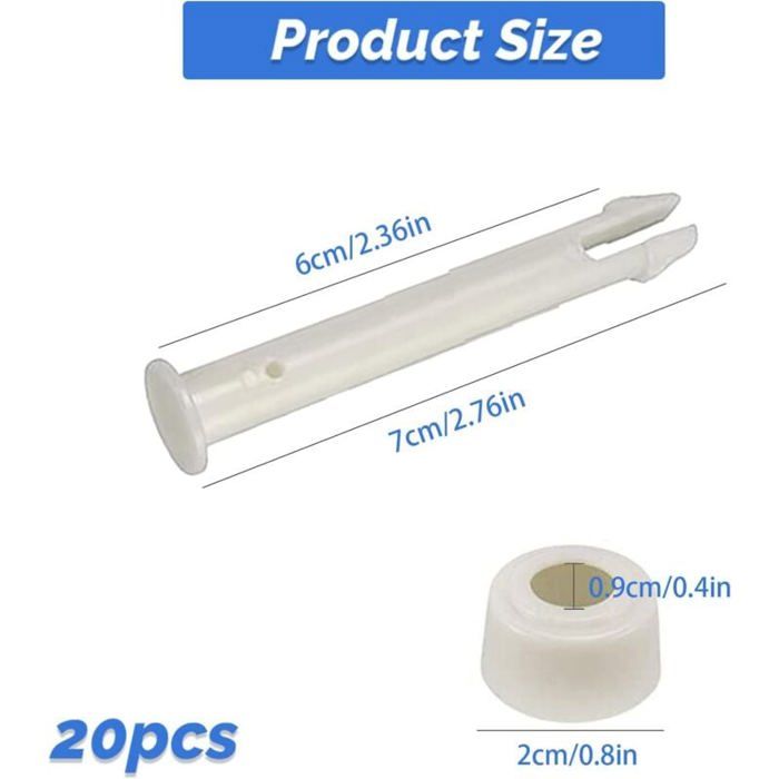 Lot De 10 Goupilles + Joints Pour Piscine Bestway P61796 – 60 Mm – Remplacement Cadre Acier