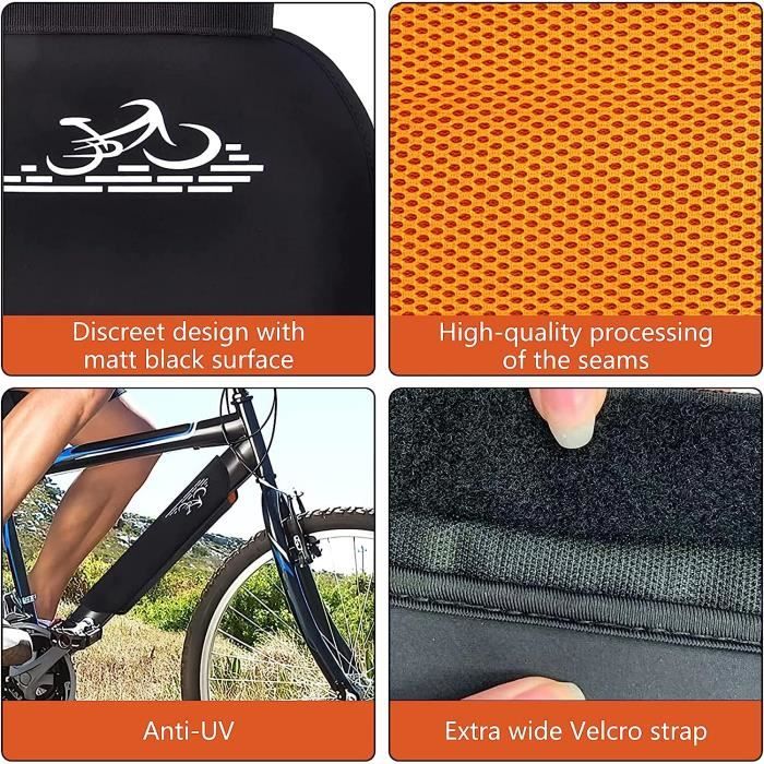 Housse De Protection Pour Batterie Vélo électrique - Néoprène étanche Réfléchissant 54x45cm