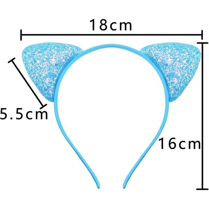 Serre-tête Oreilles De Chat Noir BIRLOZA – Super élastique Et Confortable, Parfait Pour Les Fêtes Et Déguisements
