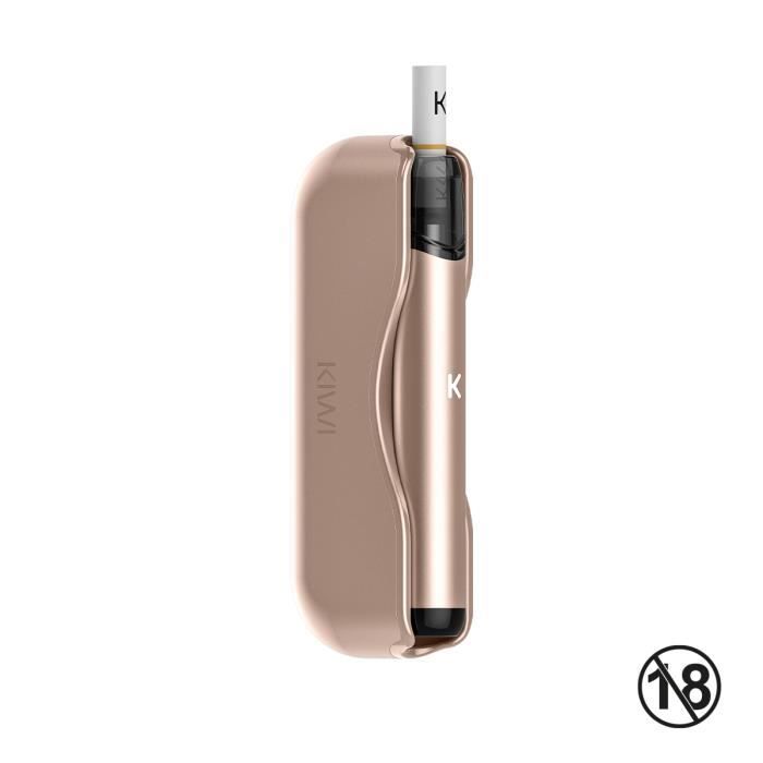 KIWI Starter Kit cigarette électronique avec système de pod, 400 mAh,  batterie externe 1450 mAh, 1,8 ml, couleur Light Pink