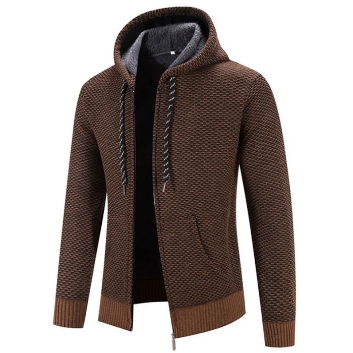 Veste D'hiver Chaude Homme à Capuche - Duvet, Gris, Taille XL, Neuve Sans étiquettes (marque Nau)