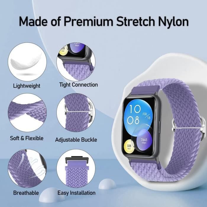 3 Bracelets Silicone Remplacement Pour Huawei Band 10/9/8 - Souple, Acier Inoxydable, Tailles 130-210 Mm - 6