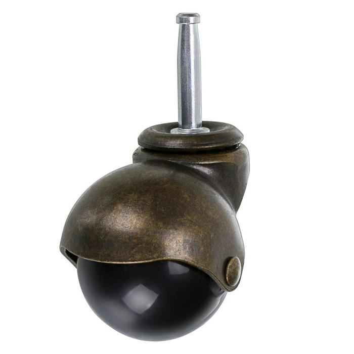 Roulette à bille en métal de 24 mm pour portes et meubles 4 pack