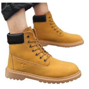 botte jaune moutarde homme