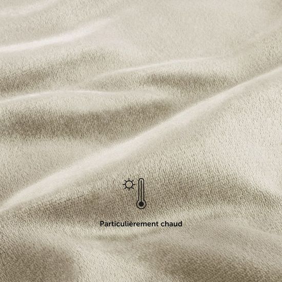 Blumtal Couverture Chaude 230x270 Cm Torsadée - Polaire OEKO-TEX Avec Intérieur Sherpa Doux, Bleu-Ivory