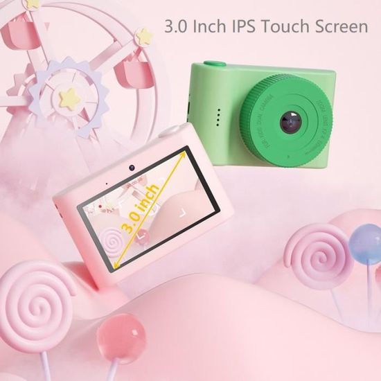 Appareil Photo numérique pour enfants, 1080p, écran tactile 3.0 pouces,  caméscope, 48M Pixels, jouet mignon, cadeau de DINOSAUR - Cdiscount Jeux -  Jouets