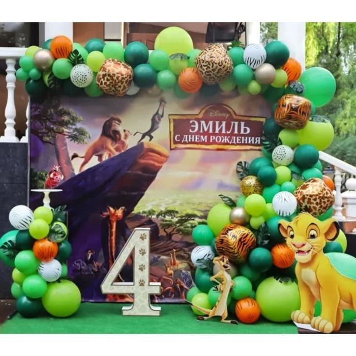 26 pcs Kit Anniversaire Jungle Decoration Jungle Décorations Anniversaire  Garcon Animal Ballon Jungle Animaux Thème Party Kit 959 - Cdiscount Maison