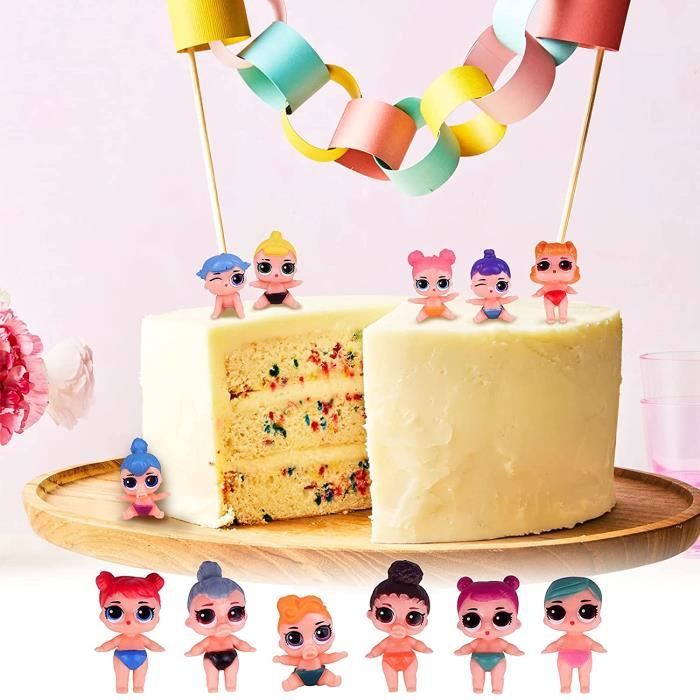 Jouet de décoration de gâteau mini figurine ornements lol surprise