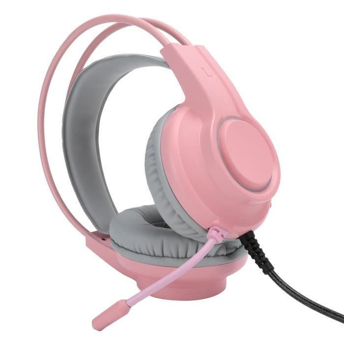 Casque de jeu H200 USB Over-Ear stéréo avec microphone - Rose