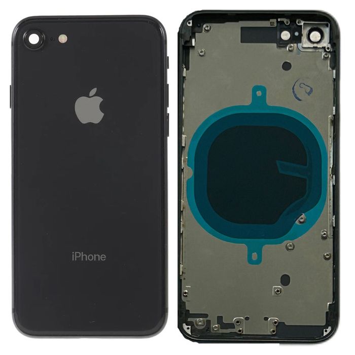 Châssis Arrière Pour IPhone 8 Noir Nu - Pièce De Rechange Neuve, Marque Globalstock, Fabriqué En France