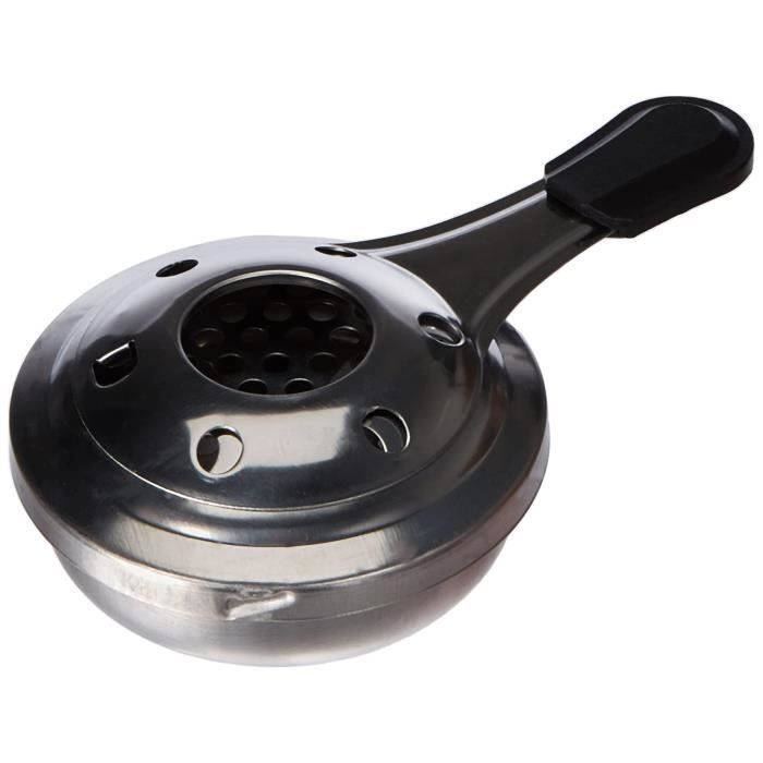 Brûleur à Alcool Gélifié Portable - Acier Inoxydable - Pour Fondue, Pique-nique, Buffet - 15,5x9,5x4,5cm
