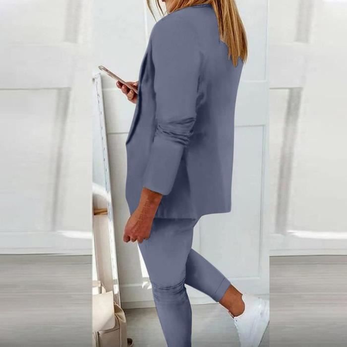 Tailleur femme online bleu ciel