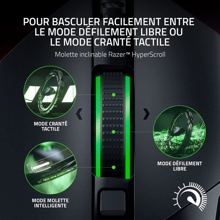 Souris Gaming sans fil Razer Basilisk Ultimate Noir - Souris - Achat & prix