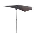 Angel Living 270cm Demi-parasol Pour Balcon ou Jardin,Plage,IP50+ (Gris)-3