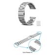 Acier inoxydable Métal Bracelet de montre 22mm Bracelet de montre pour Huawei Watch GT 2 46mm, ARGENT-3